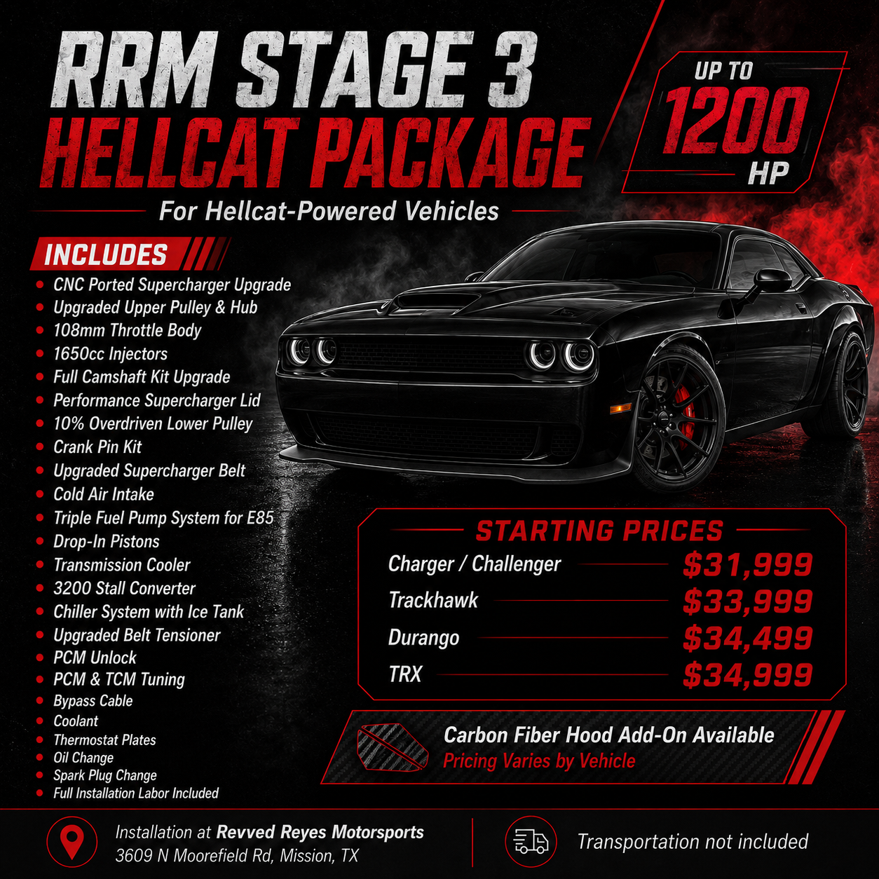 Stage 3 1200HP Hellcat Package - 2.4 IHI